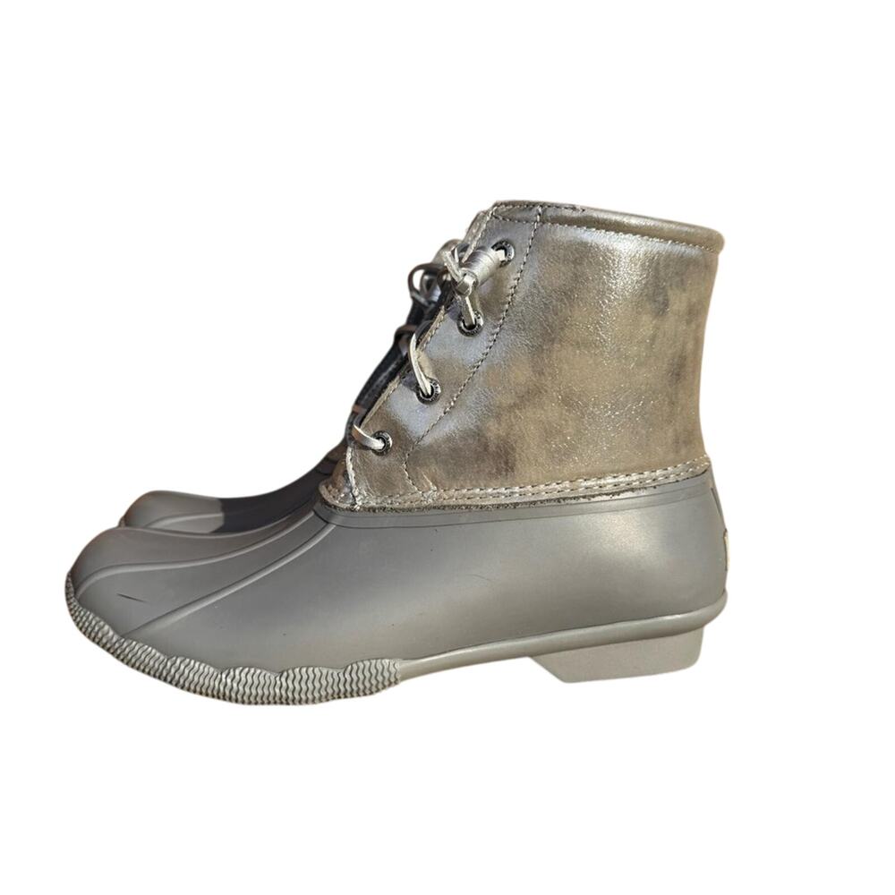 Sperry Silver & Gray Duck Boots
